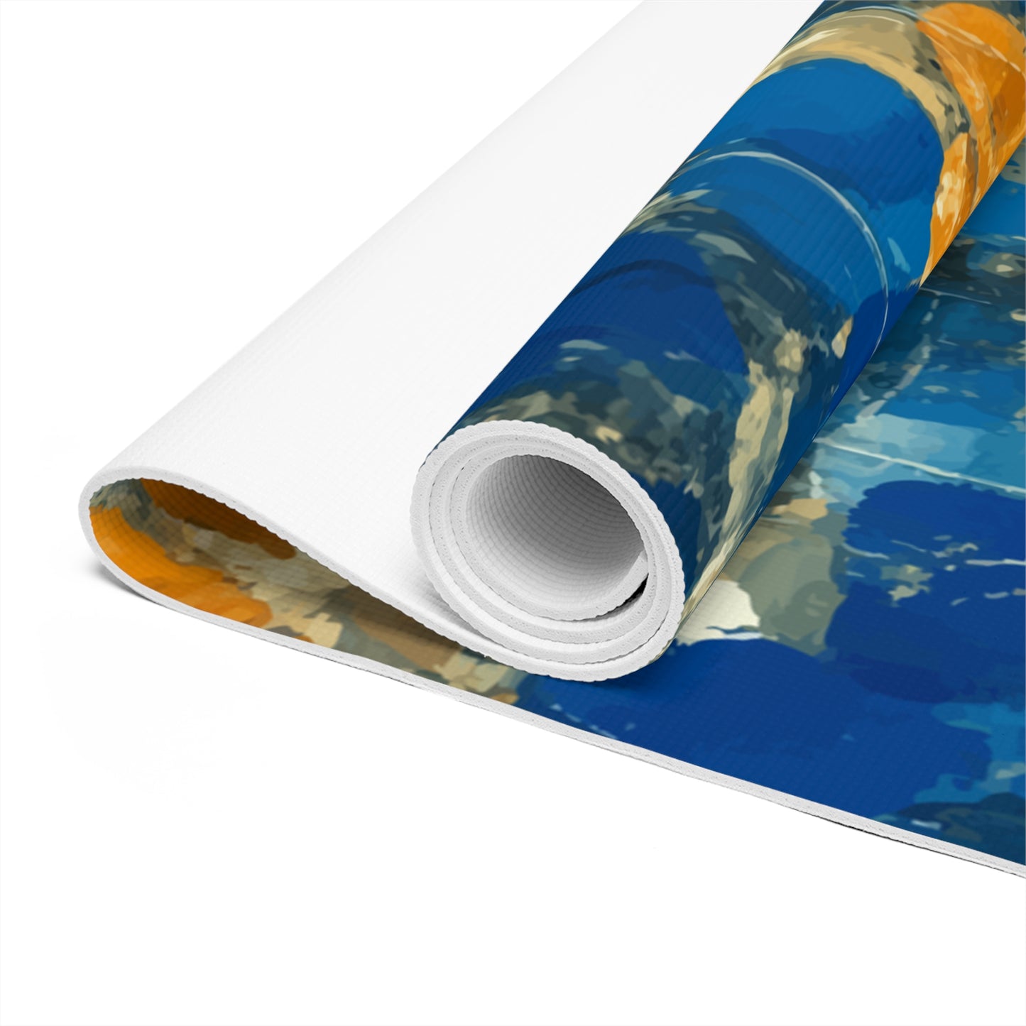 Heartfelt Blue - Foam Yoga Mat